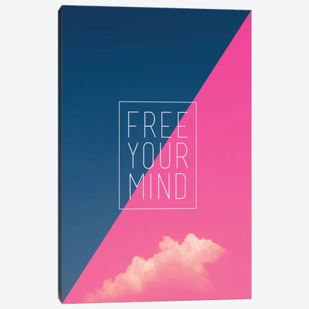 Free Your Mind Canvas Print #GES52} by Galaxy Eyes Art Print