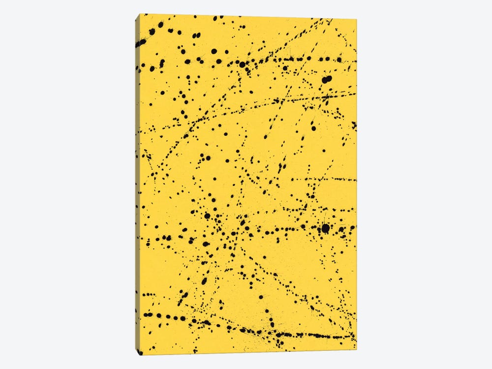 Dazed Confused Yellow by Galaxy Eyes 1-piece Canvas Print
