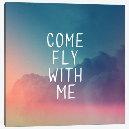 Come Fly Canvas Print #GES61} by Galaxy Eyes Canvas Art