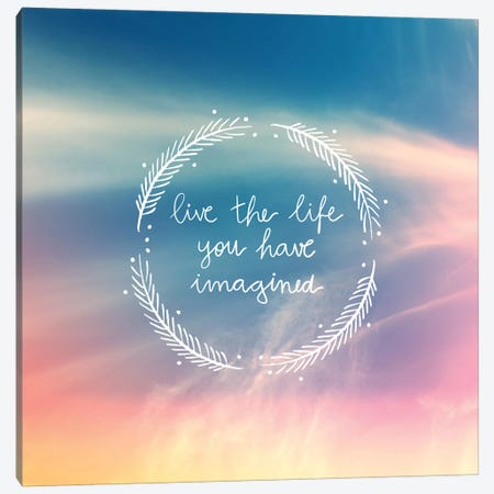 Life Imagined Canvas Print #GES65} by Galaxy Eyes Art Print