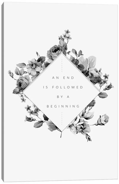 The End Is The Beginning Canvas Art Print - Galaxy Eyes