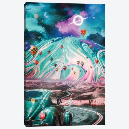Retro Soap Bubble Road And Black Hole Canvas Print #GEZ143} by GEN Z Canvas Art Print