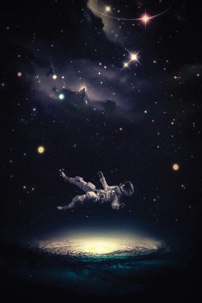 Astronaut Falling In Galaxy by GEN Z gallery poster