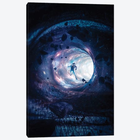 Space Eye Wormhole And Astronaut Canvas Print #GEZ156} by GEN Z Art Print
