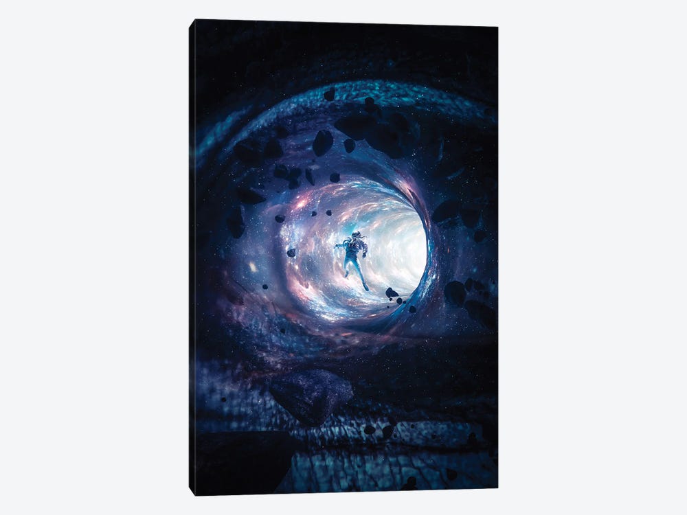 Space Eye Wormhole And Astronaut by GEN Z 1-piece Canvas Print