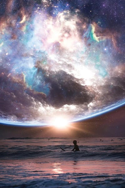 GEN Z: Surf In Ocean Under Sunset Earth Sky by GEN Z