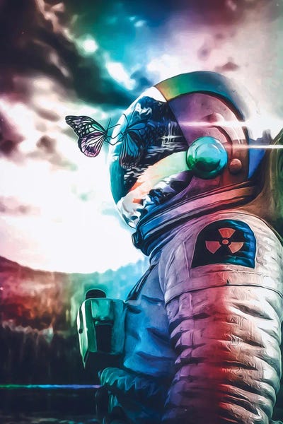 GEN Z: The Cosmic Butterfly And Chrome Astronaut by GEN Z