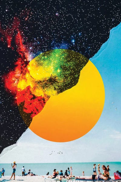 The Solar Star Paper Torn by GEN Z framed wall art