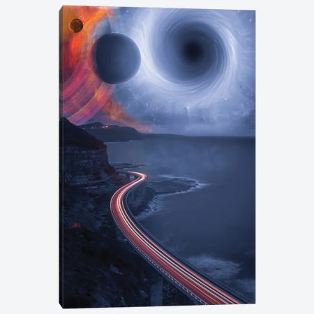 Traffic Road To Black Hole Canvas Print #GEZ191} by GEN Z Canvas Wall Art