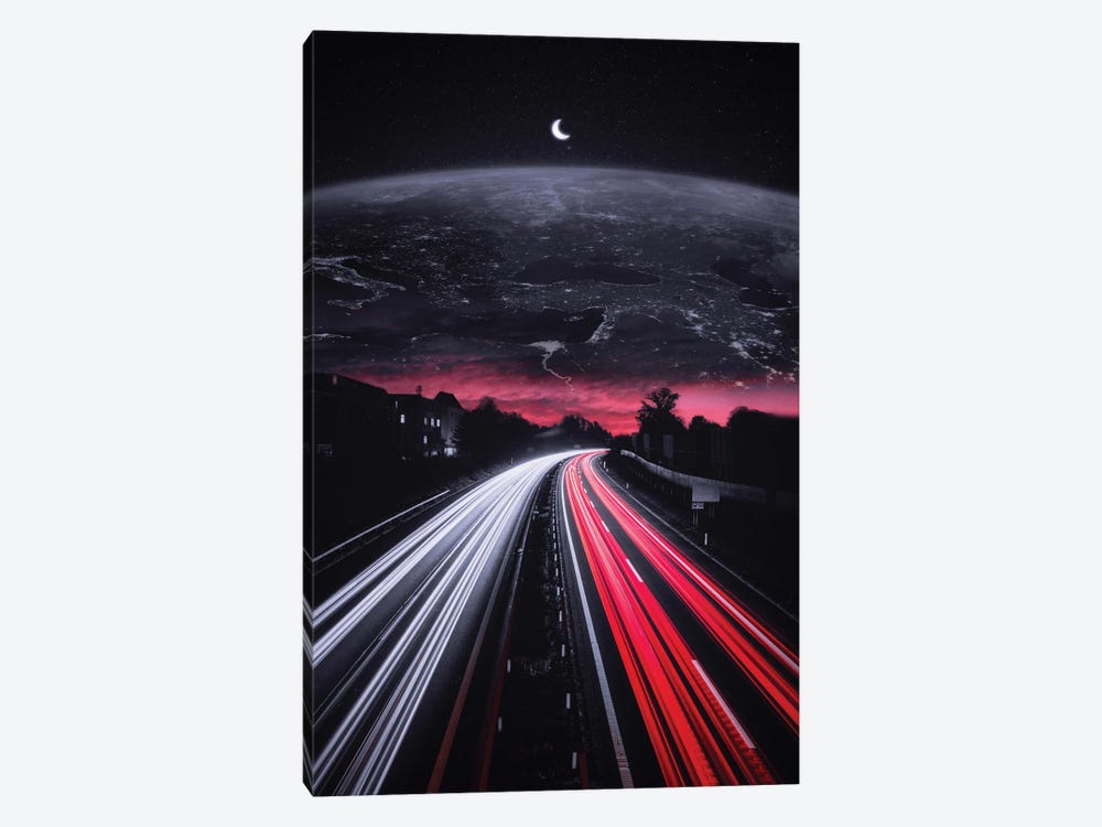 Traffic Road To Sky Earth by GEN Z 1-piece Canvas Print