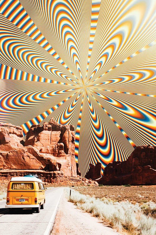 Yellow Van Direction Trippy World