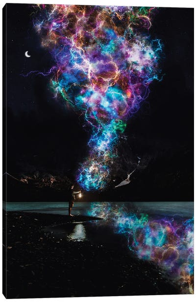 Magic Galaxy Lantern Universe Canvas Art Print - GEN Z