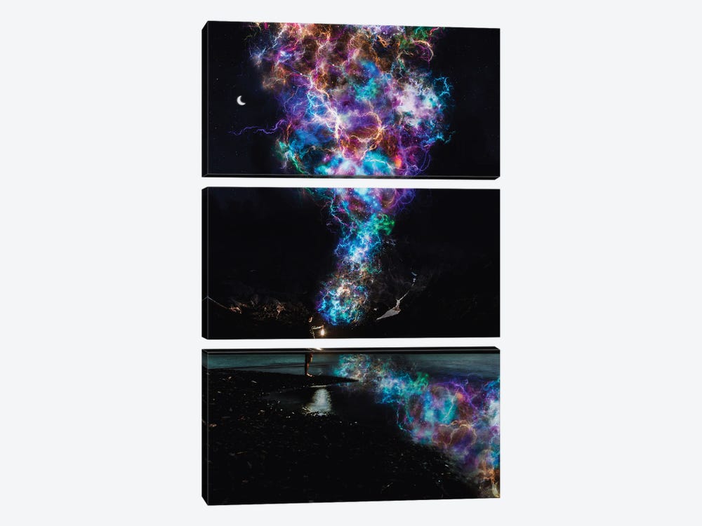 Magic Galaxy Lantern Universe by GEN Z 3-piece Canvas Art
