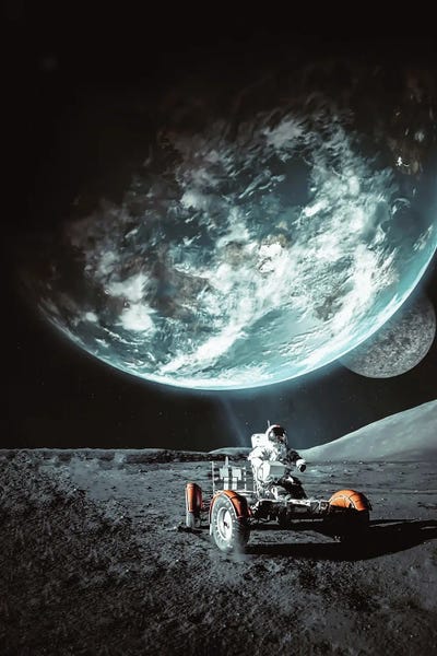 GEN Z: Astronaut In Quad On The Ground Moon by GEN Z