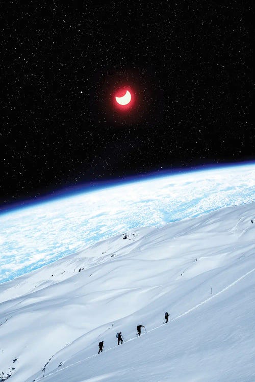 Climbing The Mountain Of Space by GEN Z wall art