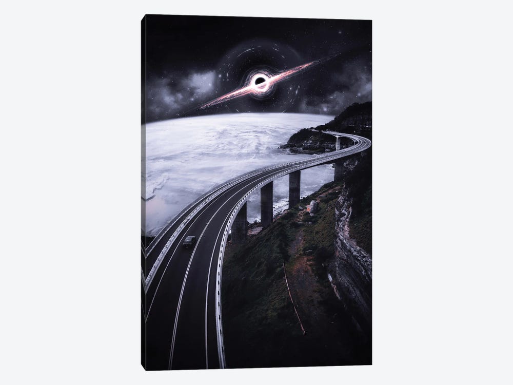 Road To The Black Hole In Space by GEN Z 1-piece Art Print