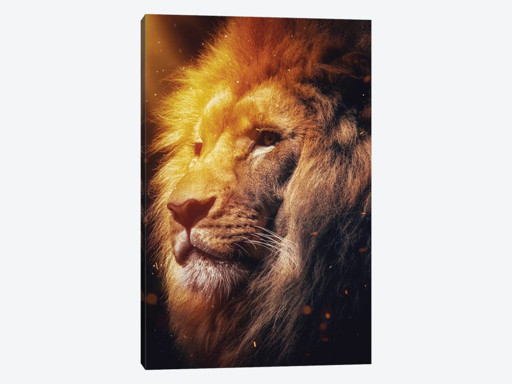 The Spirit Of The Fire Lion King by GEN Z 1-piece Canvas Art