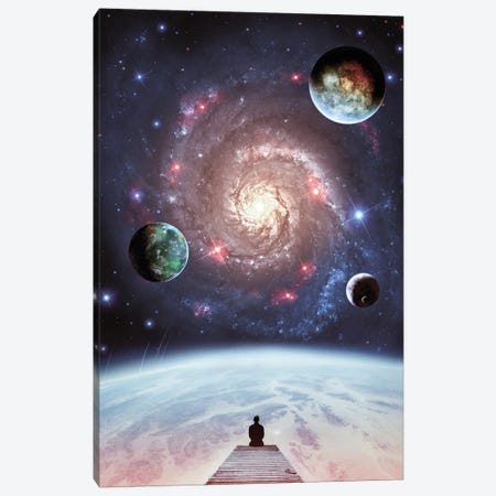 The Ballet Of The Galaxy And The Planets Canvas Print #GEZ274} by GEN Z Canvas Art