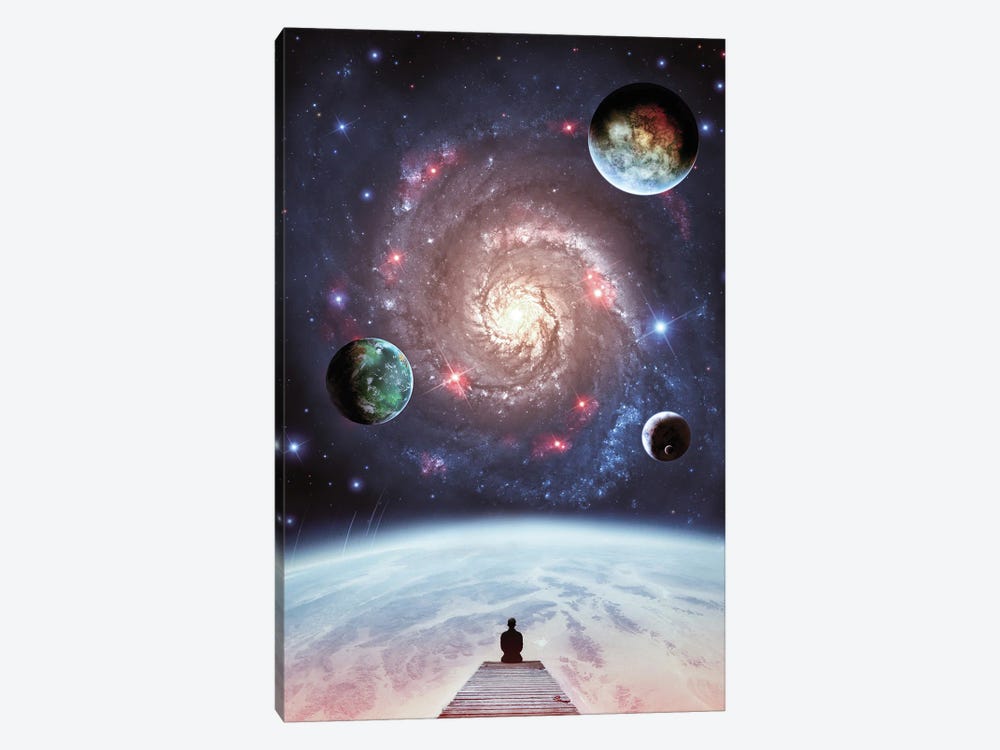 The Ballet Of The Galaxy And The Planets by GEN Z 1-piece Canvas Art Print
