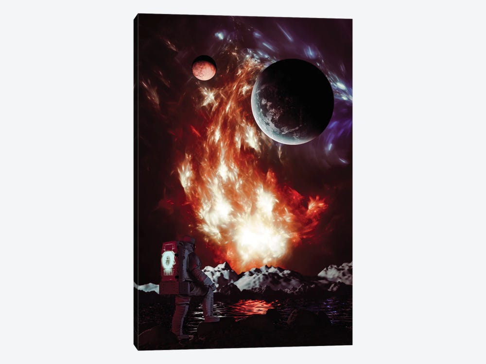Astronaut On Another World by GEN Z 1-piece Canvas Wall Art