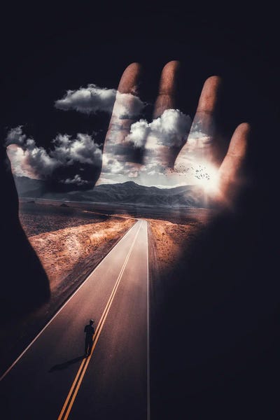 Double Exposure Photography: The Lines Of The Hand Reveal Your Future by GEN Z