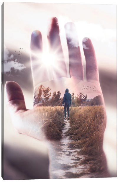 The Future Is In Your Hands Canvas Art Print - Hope Art