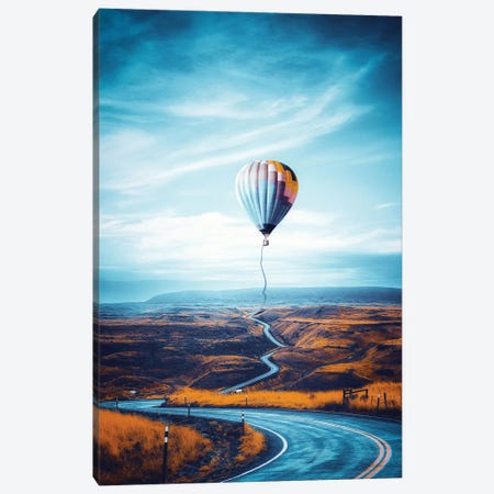The Magic Road To The Hot Air Balloon Canvas Print #GEZ282} by GEN Z Canvas Artwork
