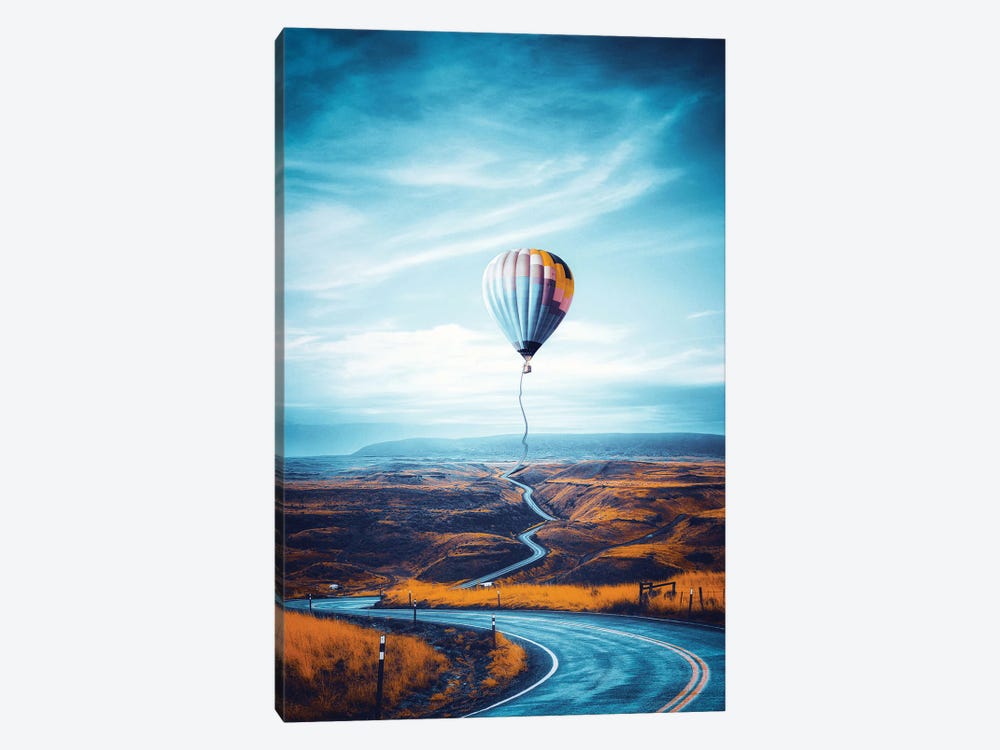 The Magic Road To The Hot Air Balloon by GEN Z 1-piece Canvas Art