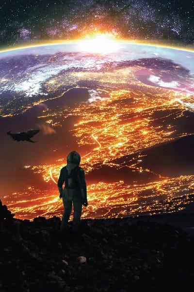 GEN Z: Astronaut Look The City Earth Life by GEN Z