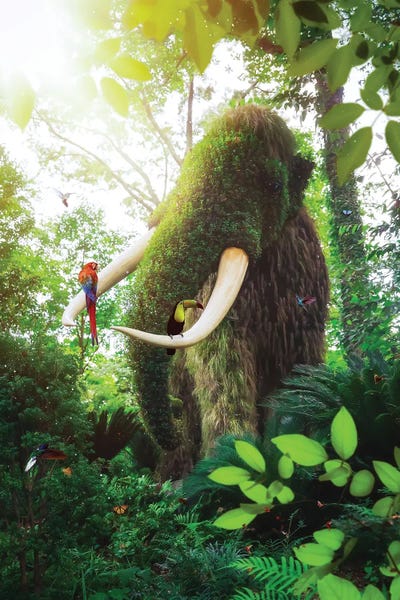 Reclaimed By Nature: Vegetable Mammoth In Tropical Forest by GEN Z