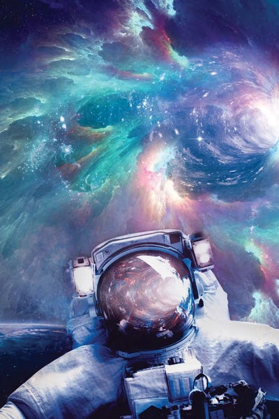GEN Z: Astronaut Wormhole Helmet Reflection by GEN Z
