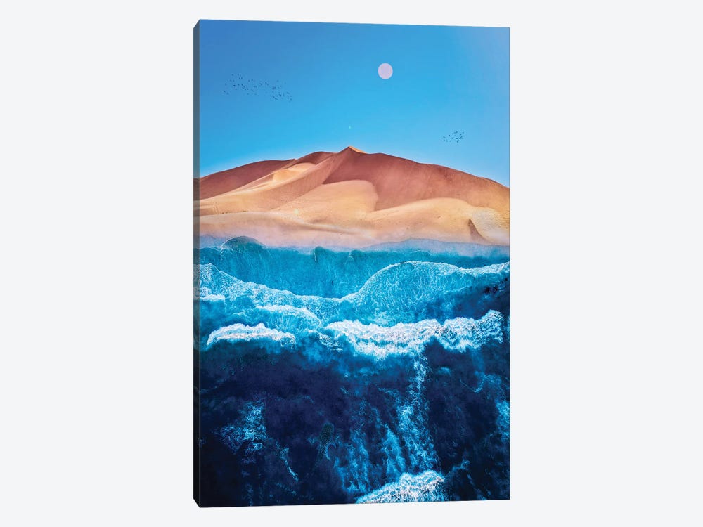 Sea Beach And Desert Sand by GEN Z 1-piece Canvas Print