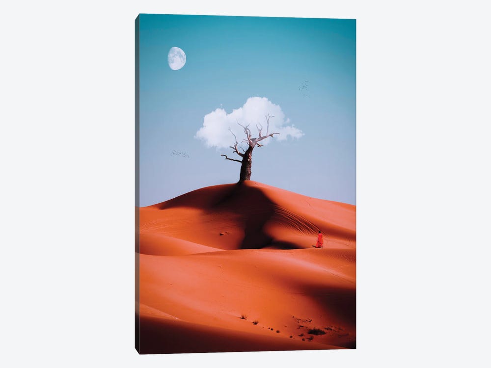 Fantasy Tree Cloud In Red African Desert by GEN Z 1-piece Canvas Print