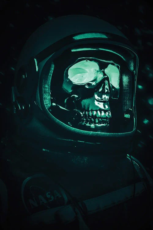 Infrared Skull Helmet Astronaut