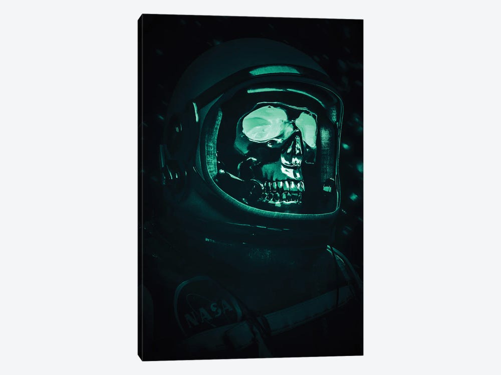 Infrared Skull Helmet Astronaut by GEN Z 1-piece Canvas Art Print