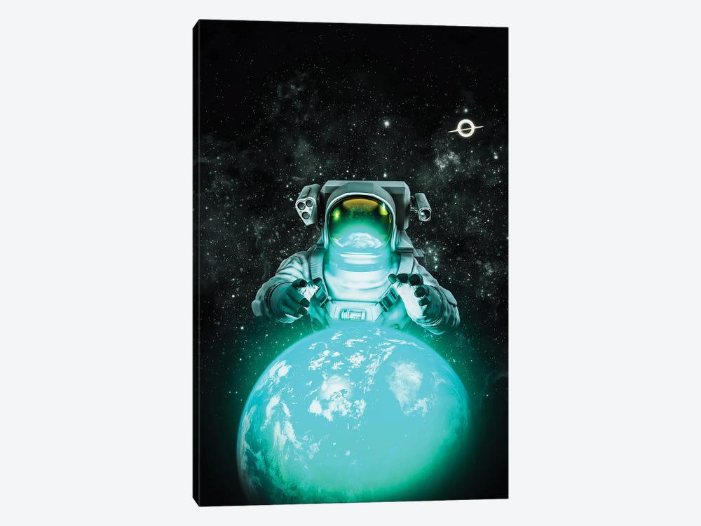 Astronaut Earth Protect by GEN Z 1-piece Canvas Print
