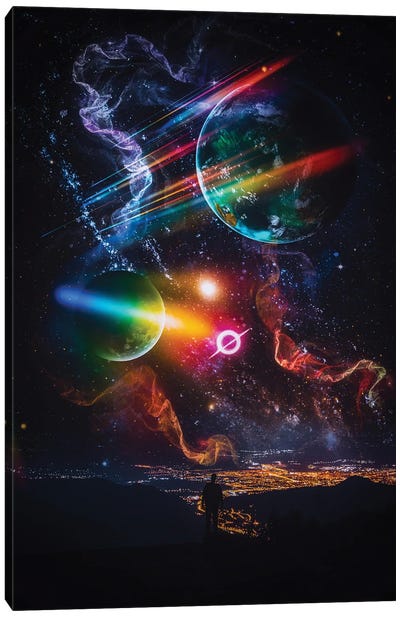 The Cosmic Ballet Of The Universe Canvas Art Print - Galaxy Art