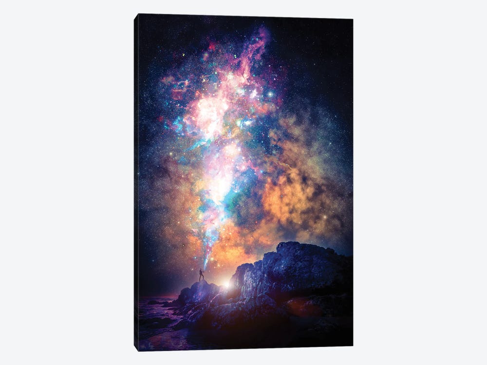 Playing The Galaxy Saxophone by GEN Z 1-piece Canvas Wall Art