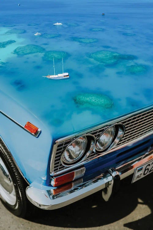 Classic Car Blue Lagoon