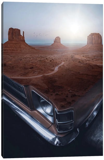 Classic Car American West Canvas Art Print - GEN Z