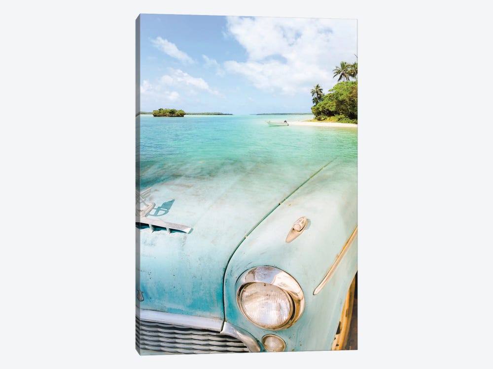 Classic Car Cuba Beach by GEN Z 1-piece Art Print