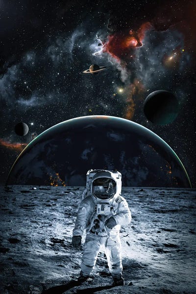 GEN Z: Astronaut On Grey Moon by GEN Z