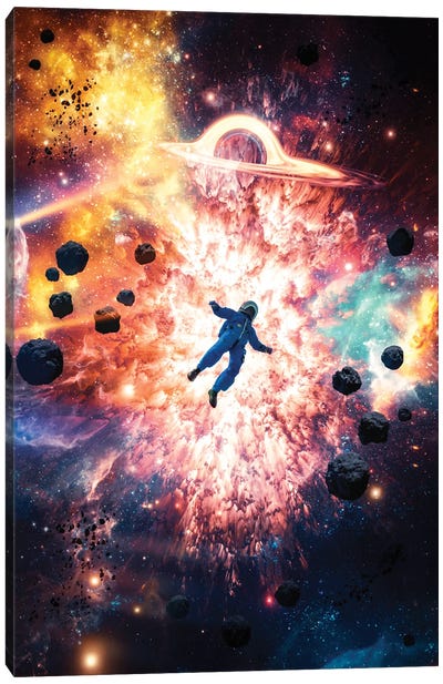 Big Bang Space Explosion Astronaut Canvas Art Print - GEN Z