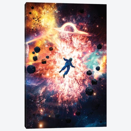 Big Bang Space Explosion Astronaut Canvas Print #GEZ380} by GEN Z Canvas Art Print