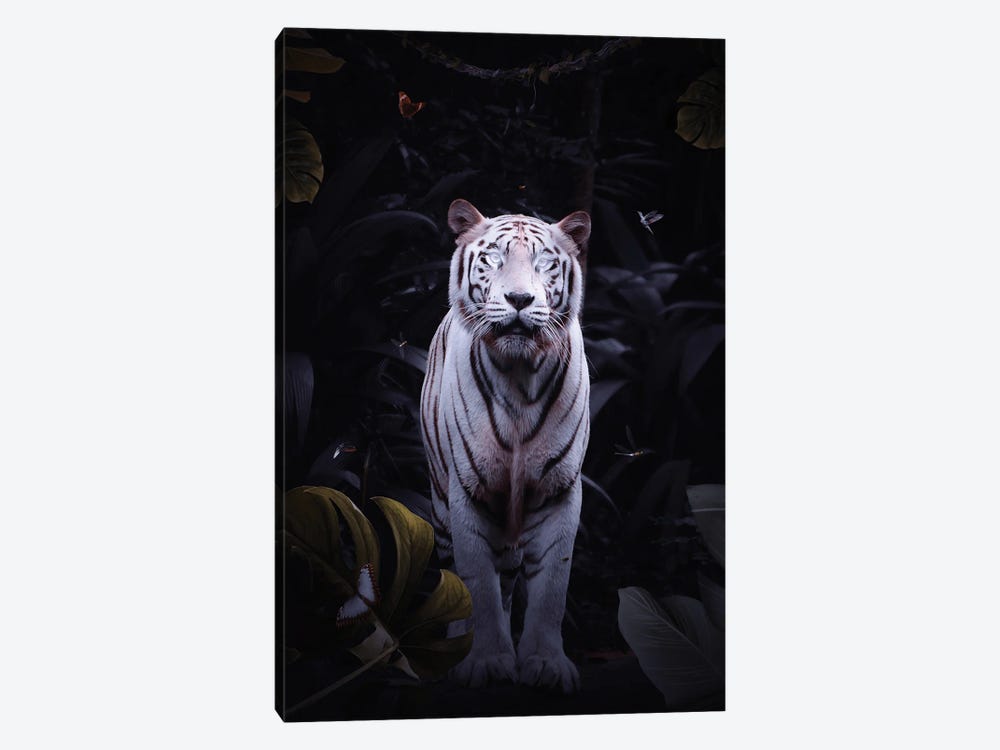 White Tiger With Bright Eyes by GEN Z 1-piece Canvas Wall Art