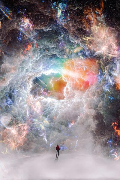 Going Solo: Alone On The Moon In Front Of The Cosmos by GEN Z