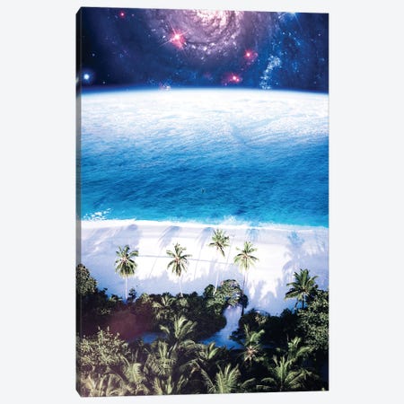 Aerial View Of Beach And Ocean Space Canvas Print #GEZ392} by GEN Z Canvas Art