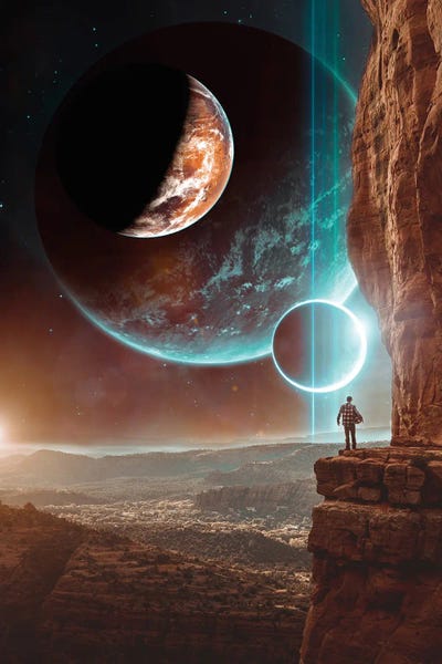 Cosmic Adventure After The Turn by GEN Z framed wall art