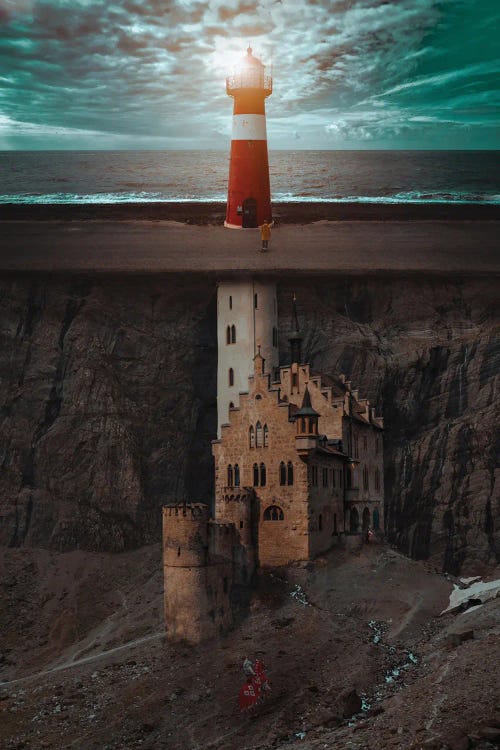 Castle And Lighthouse Are One by GEN Z wall art