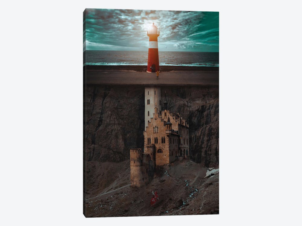 Castle And Lighthouse Are One by GEN Z 1-piece Canvas Art